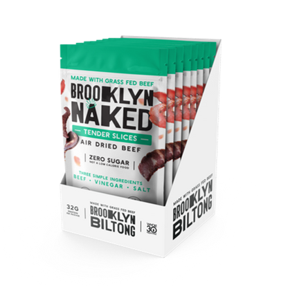 2oz Grass Fed Biltong Naked Tender Sliced Jerky