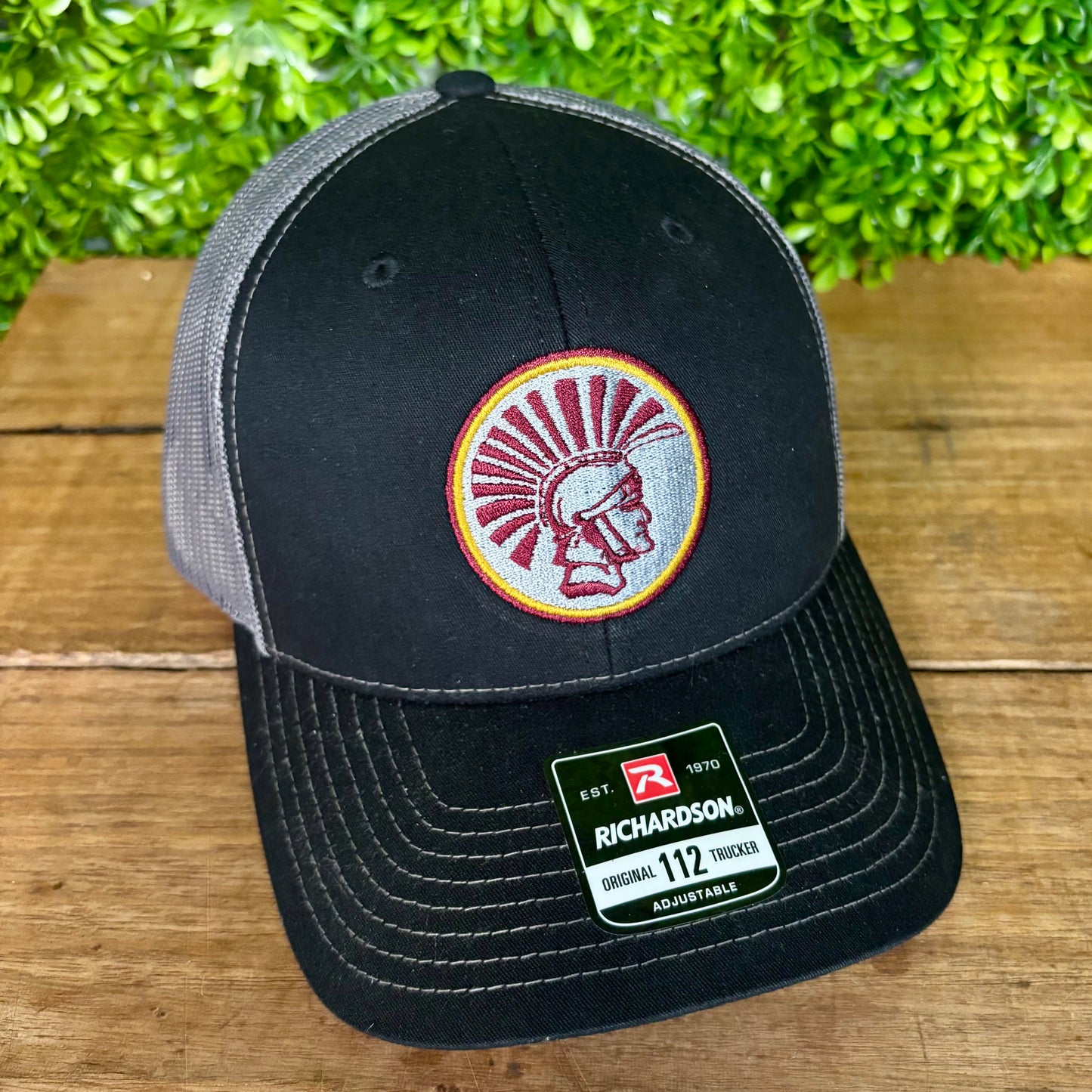 Trojan Head Embroidered Trucker Hat