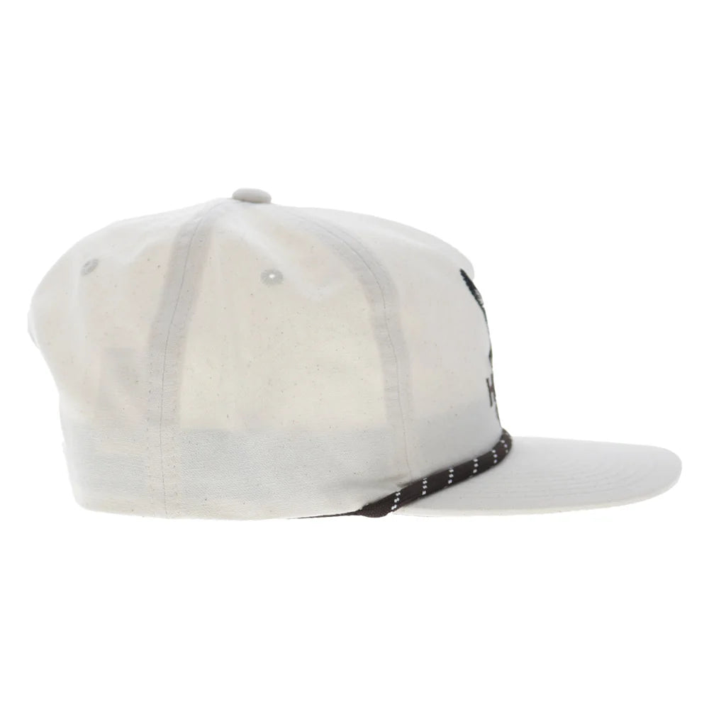 Hooey Outfitters Men’s Hat - Mallard 5-Panel Full Surround Cream Snapback