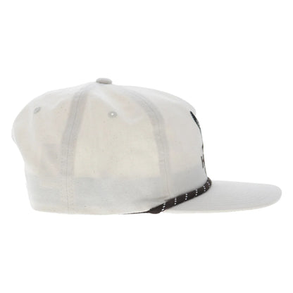 Hooey Outfitters Men’s Hat - Mallard 5-Panel Full Surround Cream Snapback