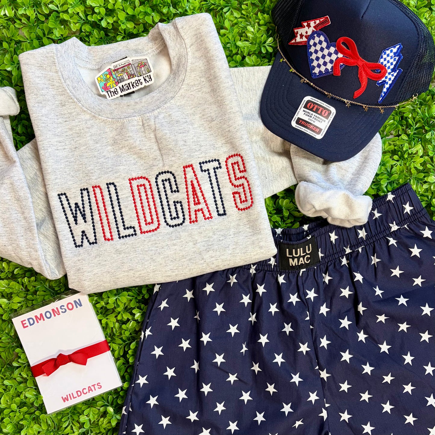 Wildcats Spirit Stud Embroidered Sweatshirt