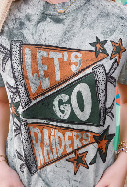 Hart County Raiders Pennants Acid Wash Comfort Colors Tee