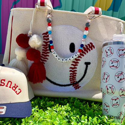 Crushers Baseball Bag Charm