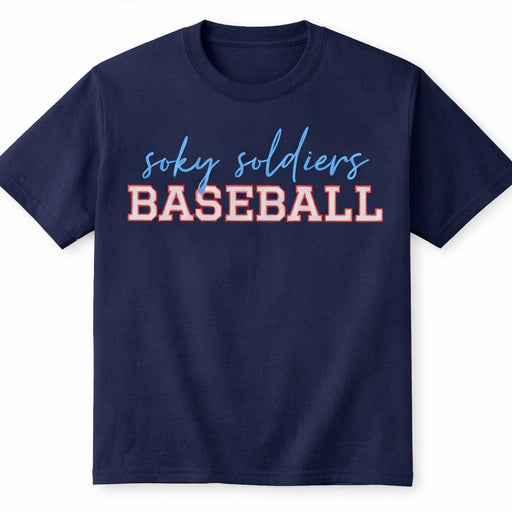 SOKY Soldiers Script Tee or Sweatshirt - Navy