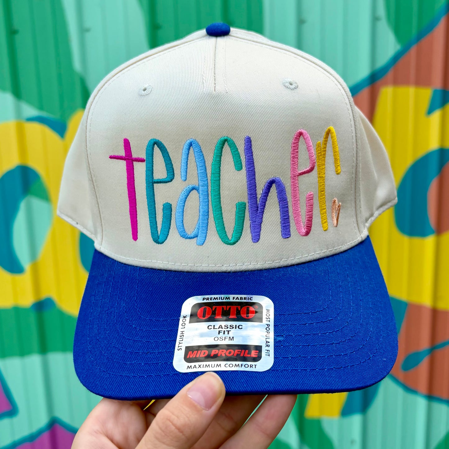 Teacher Embroidered Two-Tone Trucker Hat