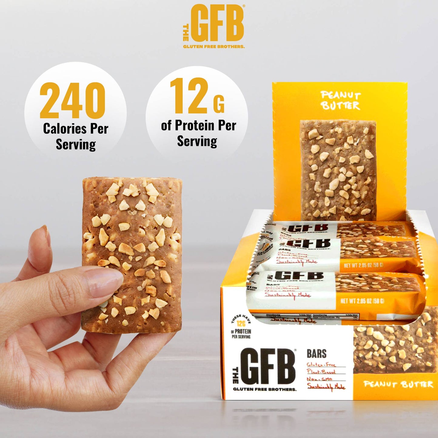 The GFB: Peanut Butter Protein Nutrition Snack Bar