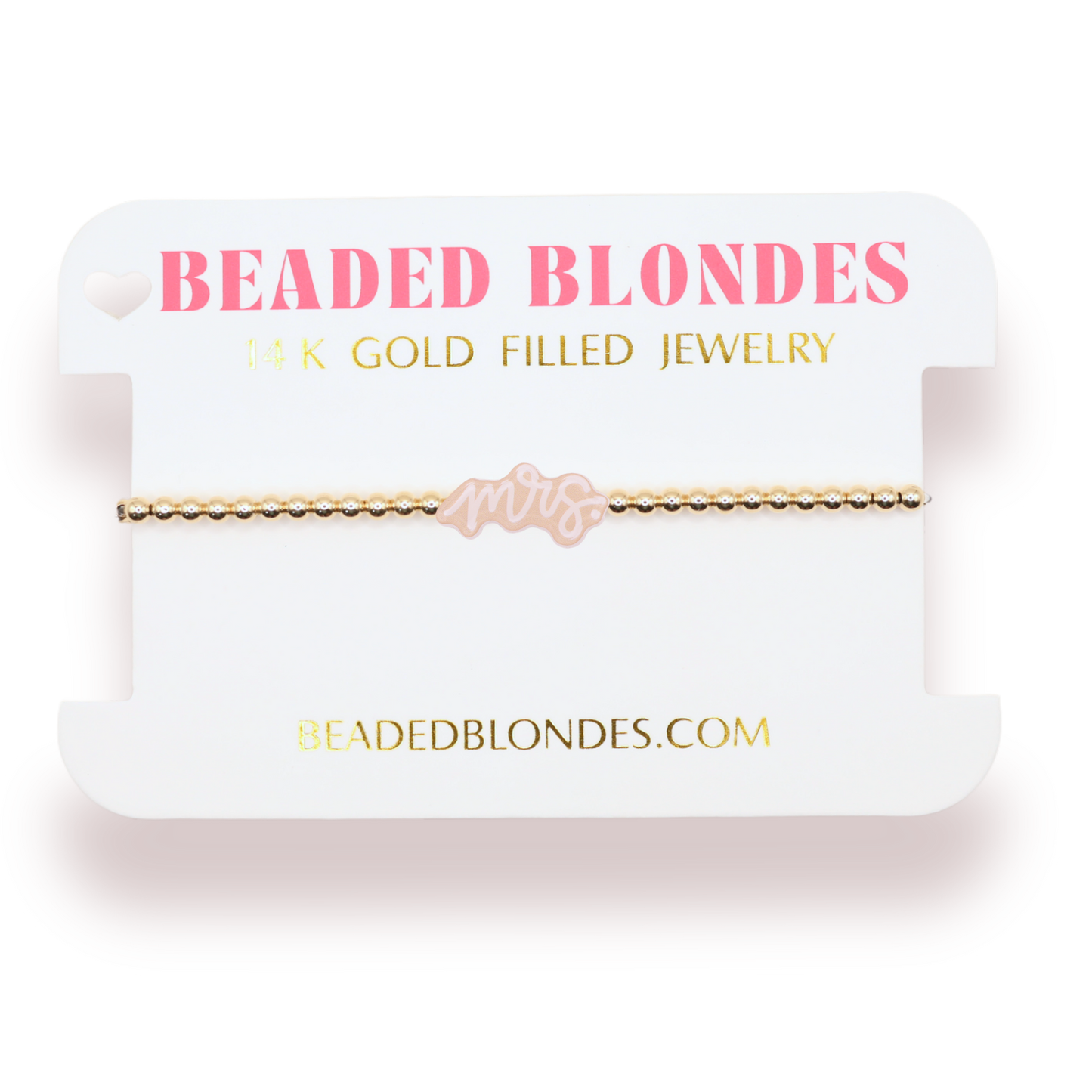 Mrs Bracelet on Gold: Standard 6.75 Inch