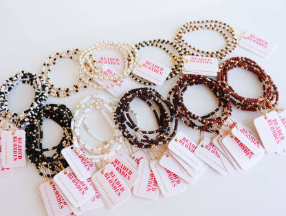 Light Brown Sprinkle Bracelet: Standard 6.75 inch