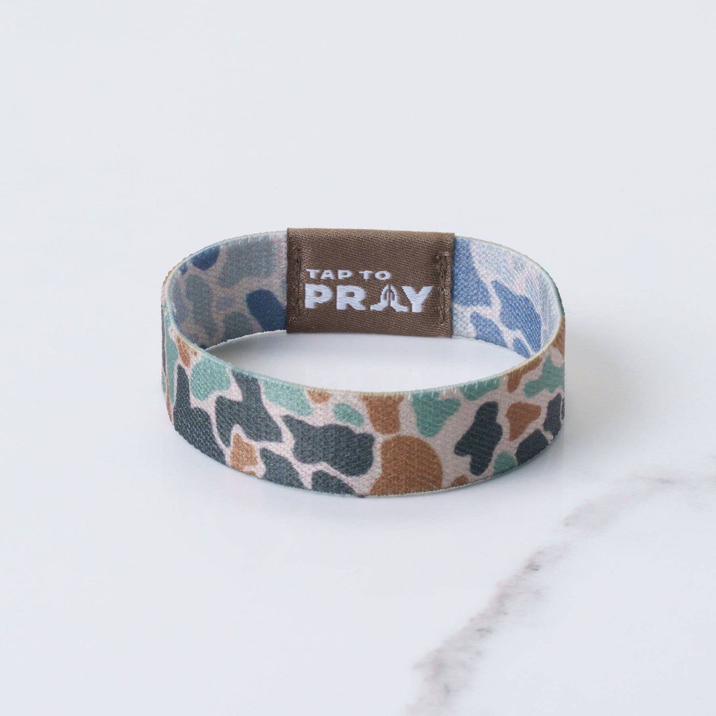 Tap To Pray™ Wristbands - River Rock Camo Classic & Sage: X-Large / River Rock Camo Class / Sage