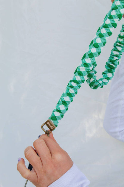 Kelly Green Checkered Lanyard