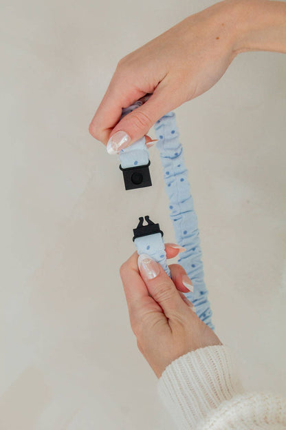 Spring Breakaway Lanyards: Blue Gingham