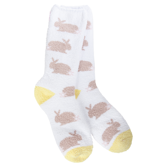 Chocolate Bunny Cozy Crew Socks