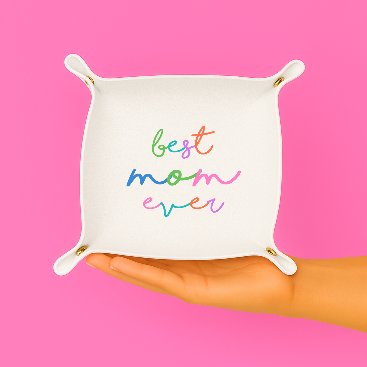 Best Mom Ever Gift Tray | Mother's Day gift, 3 colors: White