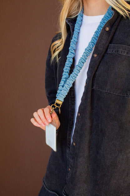 Baby Blue Jean Lanyard