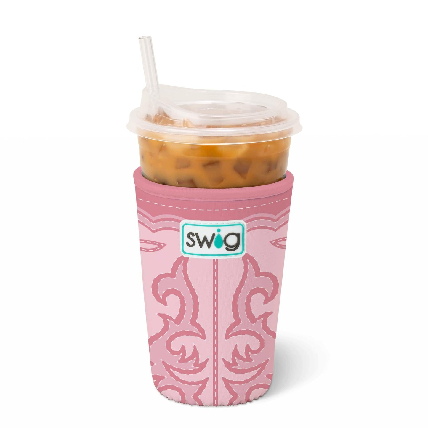Boot Scootin’ Pink Swig Iced Cup Coolie (Medium)