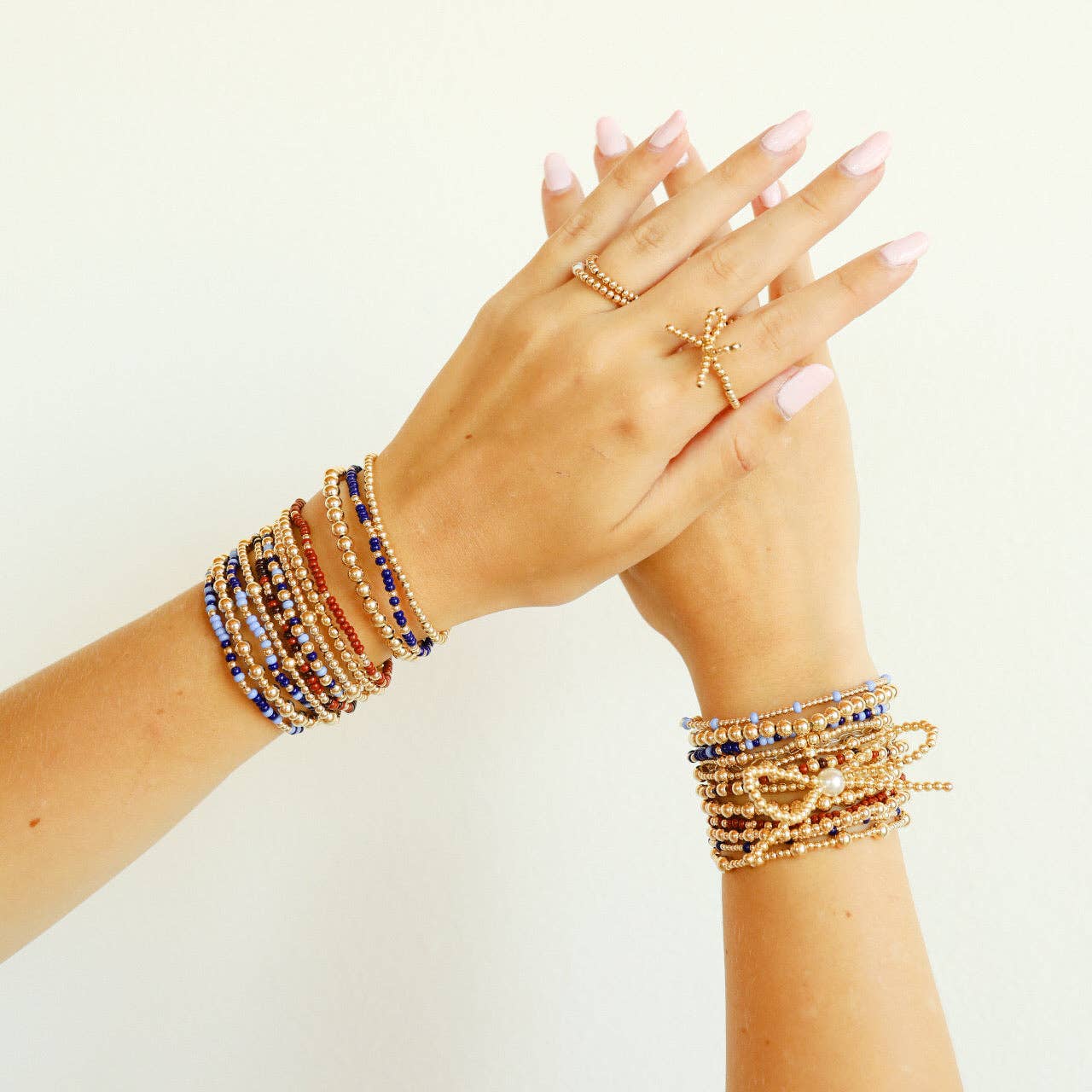 Denim Sprinkle Bracelet: Standard 6.75 inch