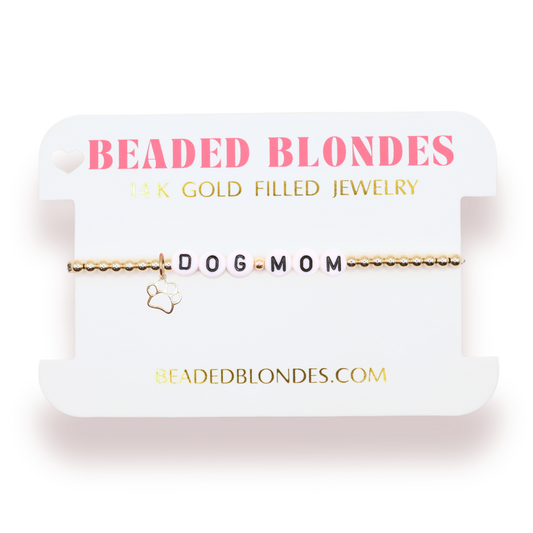 Dog Mom Charm Bracelet: Standard 6.75 Inch