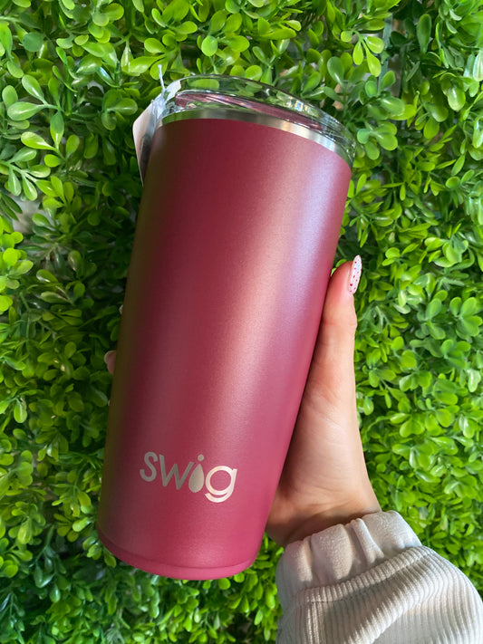Maroon Swig Tumbler 22oz