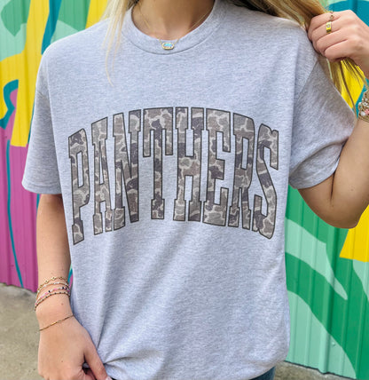 Panthers Gray & Camo Tee