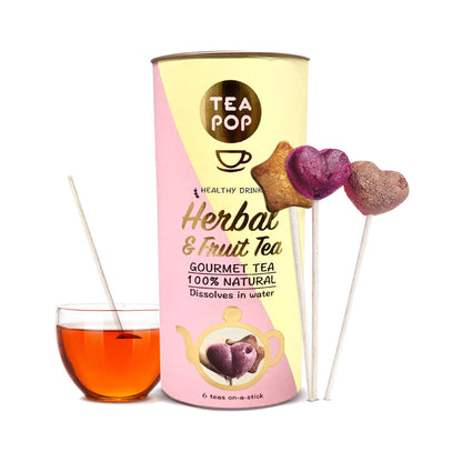 Herbal & Fruit Tea On-A-Stick!,100% Natural Crystallized Tea