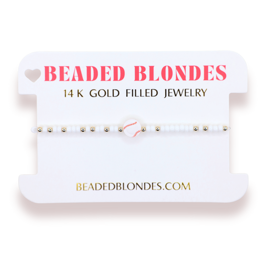 Baseball Bracelet on Color: Standard 6.75 inch