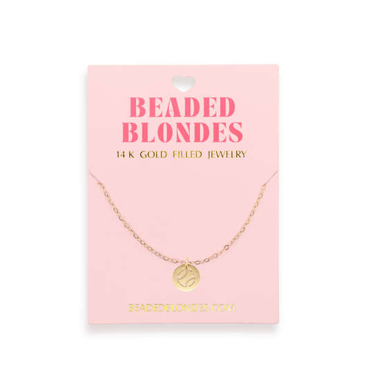 Baseball Gold Chain Necklace