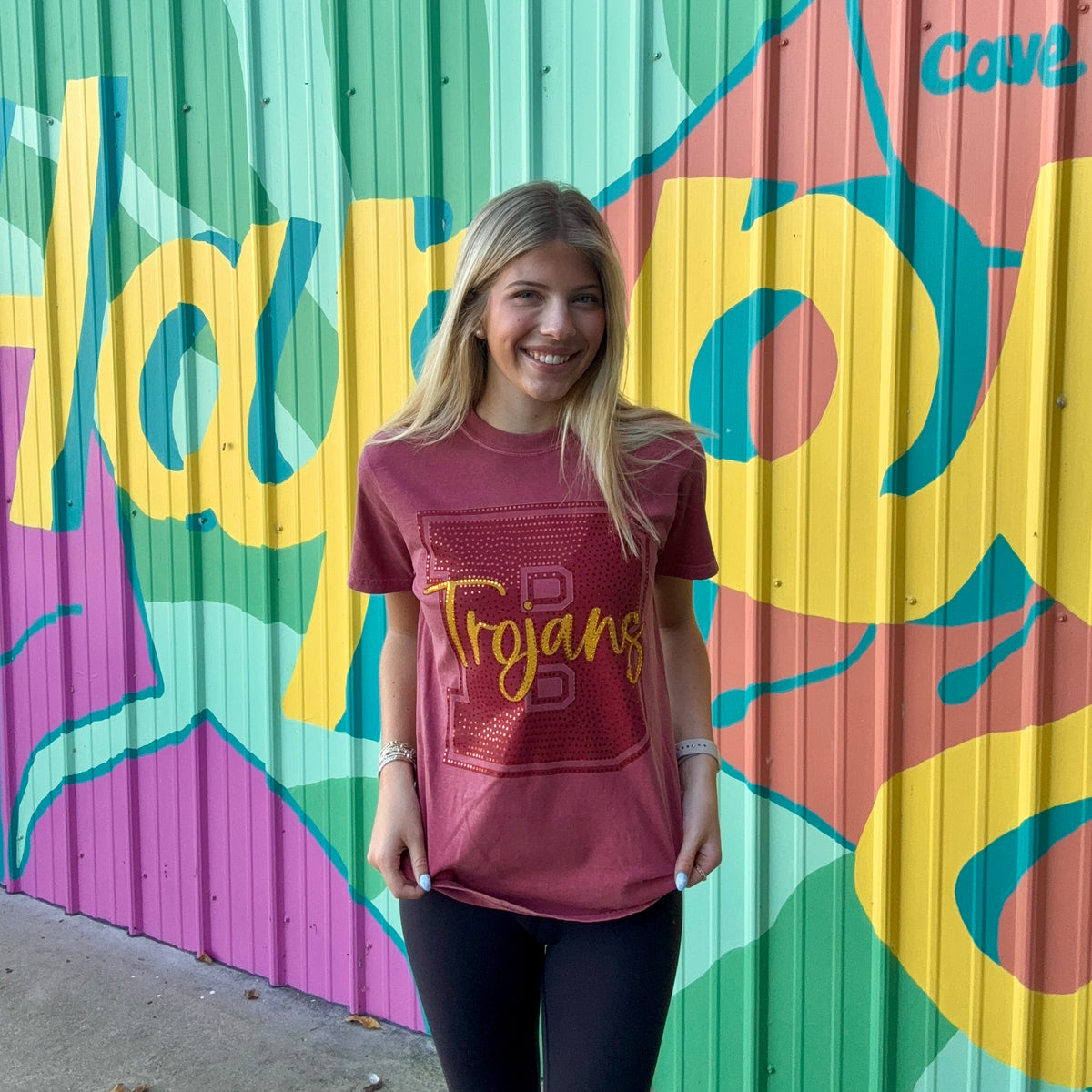 Trojans Spangled Comfort Colors Tee