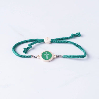 Tap To Pray® Survivor Series Bracelet: Moss + Cross
