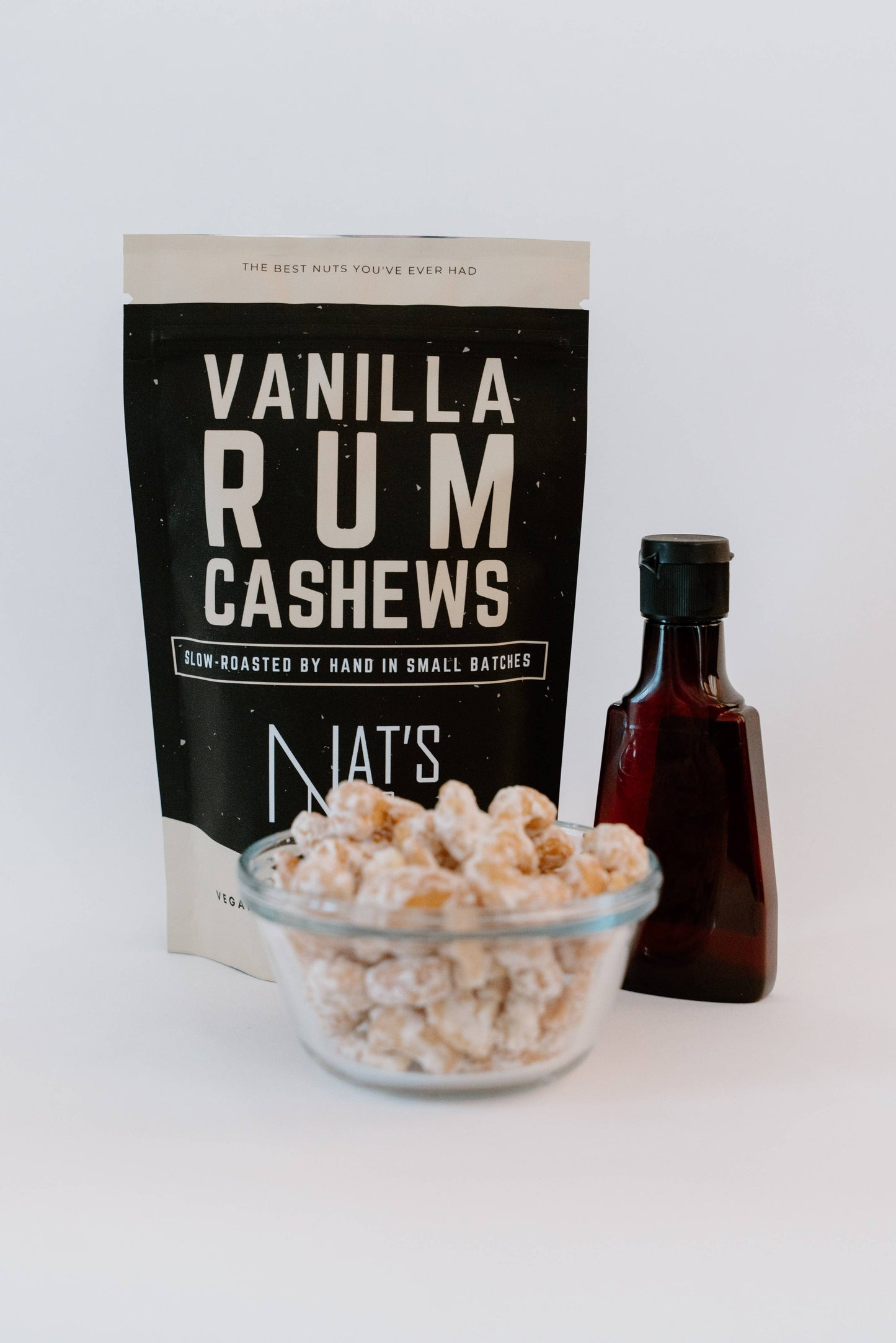 Vanilla Rum Cashews | Gourmet Roasted Nuts