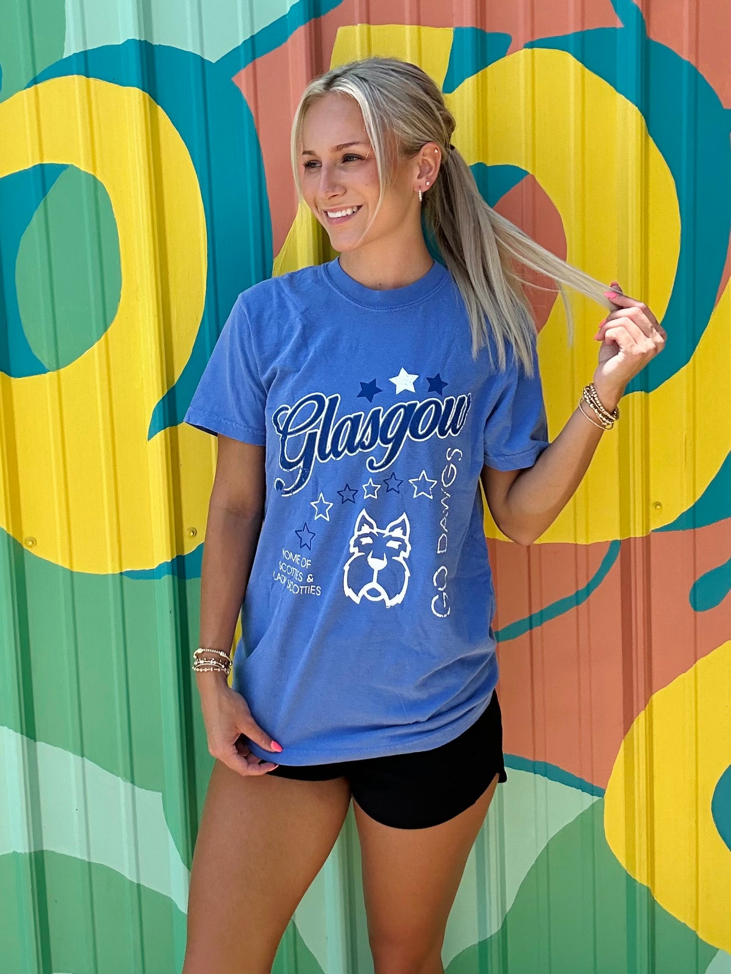 Glasgow Scotties Go Dawgs Comfort Colors Tee
