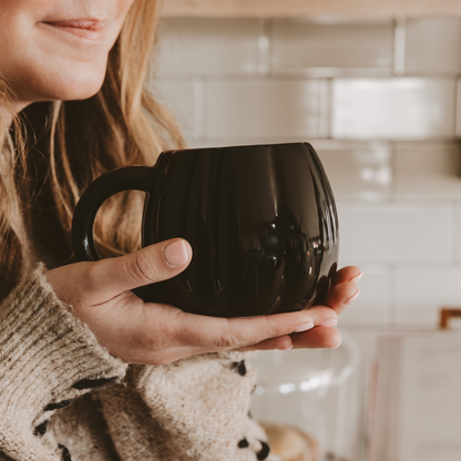 Black Pumpkin Coffee Mug - Fall Decor & Gifts