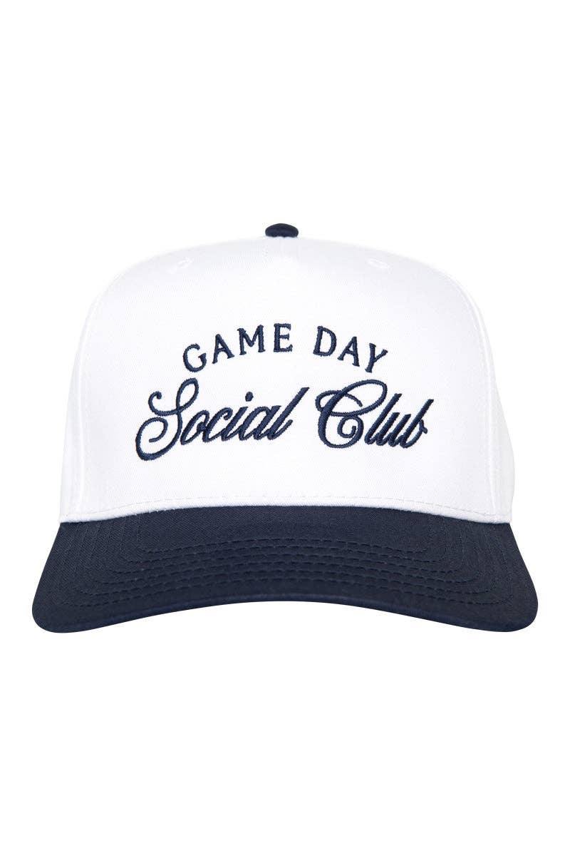 Game Day Social Club Two-Toned Vintage Hat: Black and Tan
