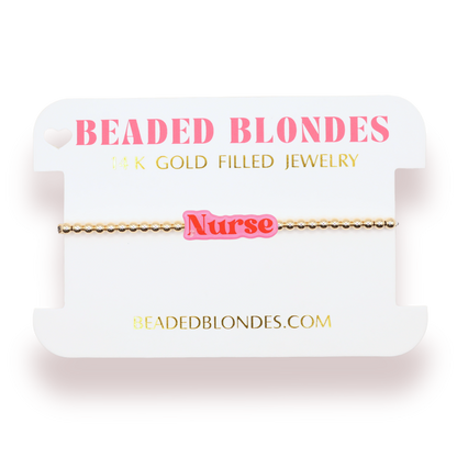 Nurse Bracelet: Sprinkle / Standard 6.75 inch