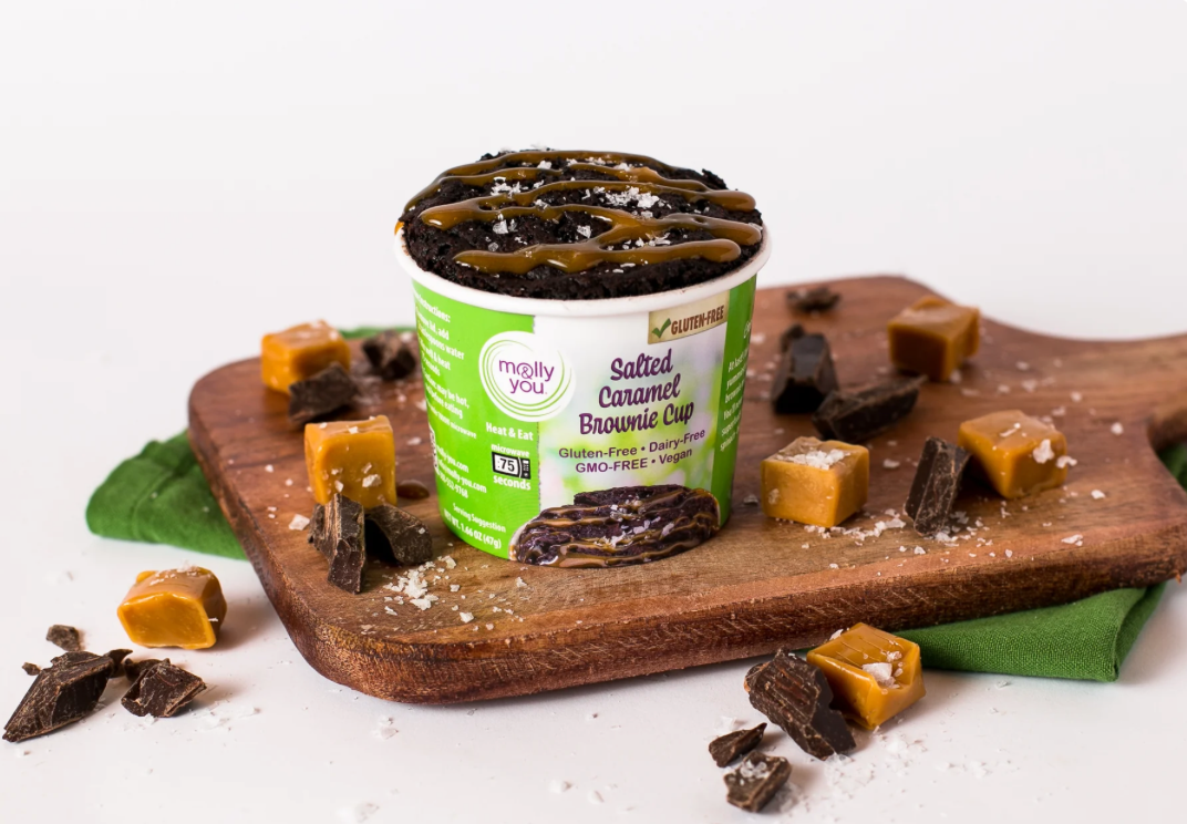 Gluten-Free Salted Caramel Brownie Cup