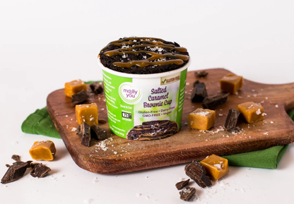 Gluten-Free Salted Caramel Brownie Cup