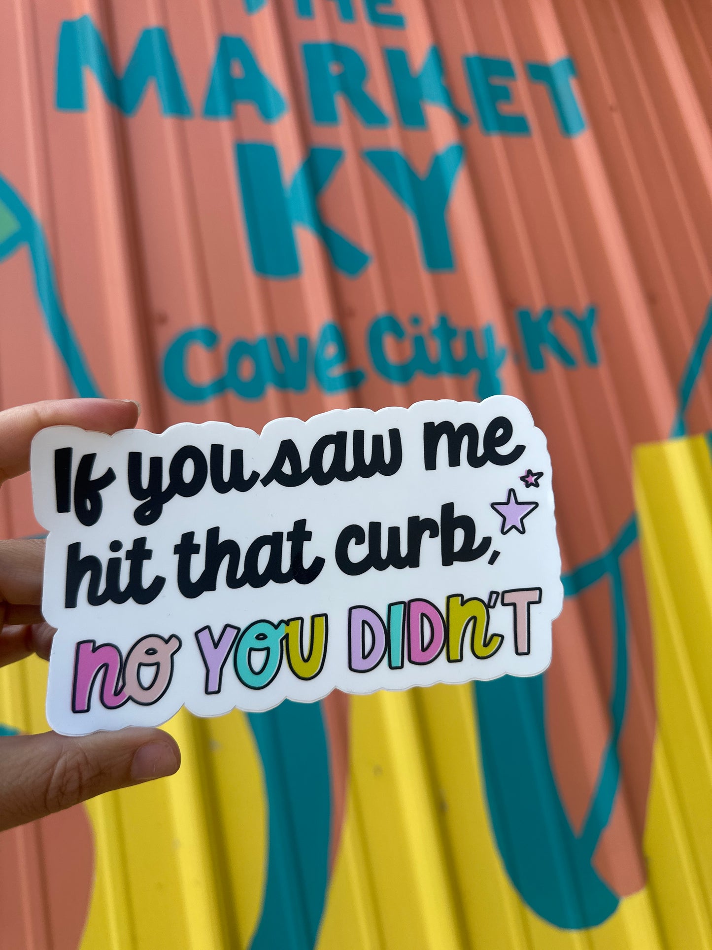 If You Saw Me Hit That Curb Bumper Sticker