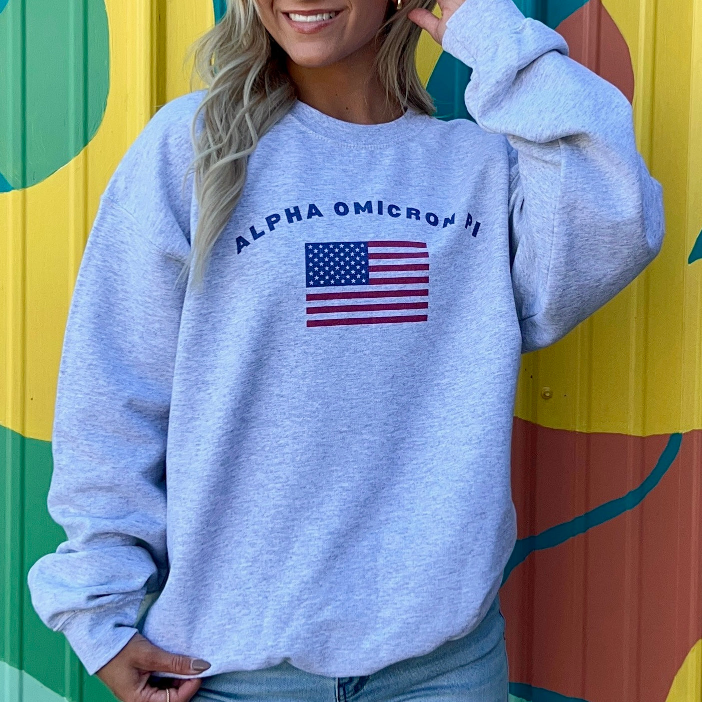 All-American Alpha Omicron Pi Sweatshirt