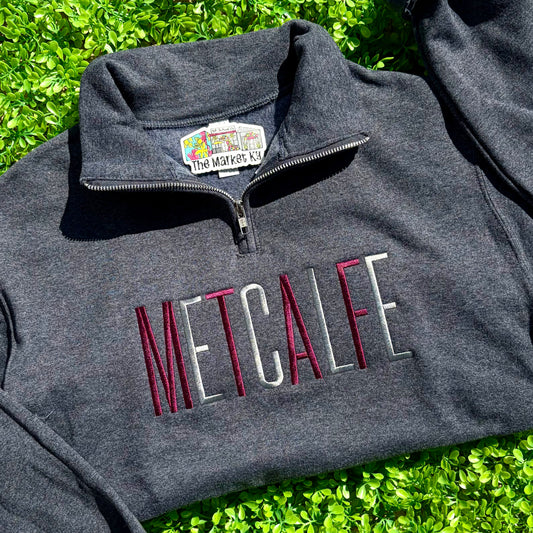 Metcalfe County Embroidered Quarter Zip