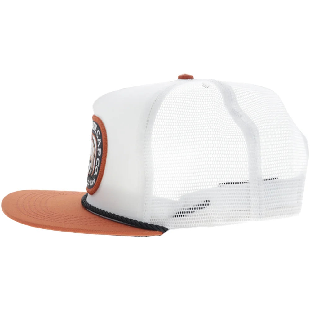 Hooey AMCC Trucker Snapback Hat - White/Orange