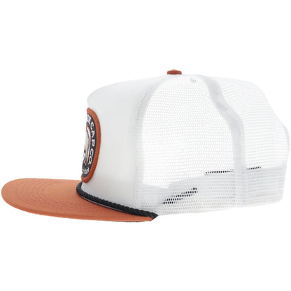 Hooey AMCC Trucker Snapback Hat - White/Orange