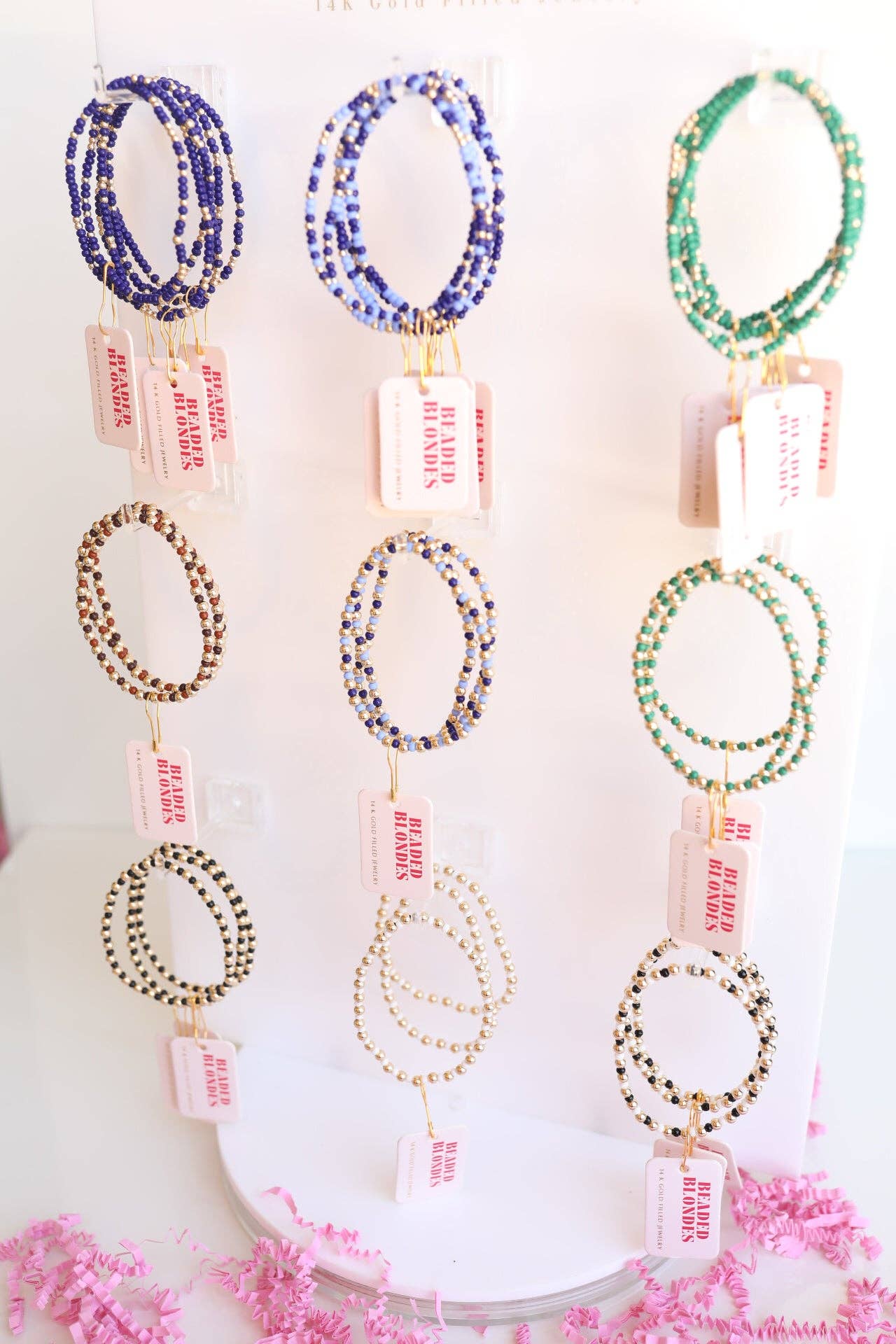 Denim Sprinkle Bracelet: Standard 6.75 inch