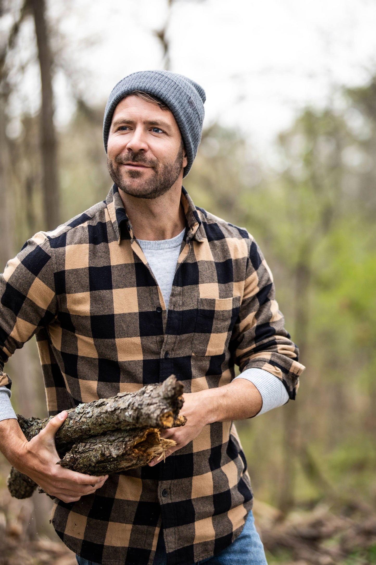 Britt's Knits Men's Craftsman Beanie Open Stock: Black