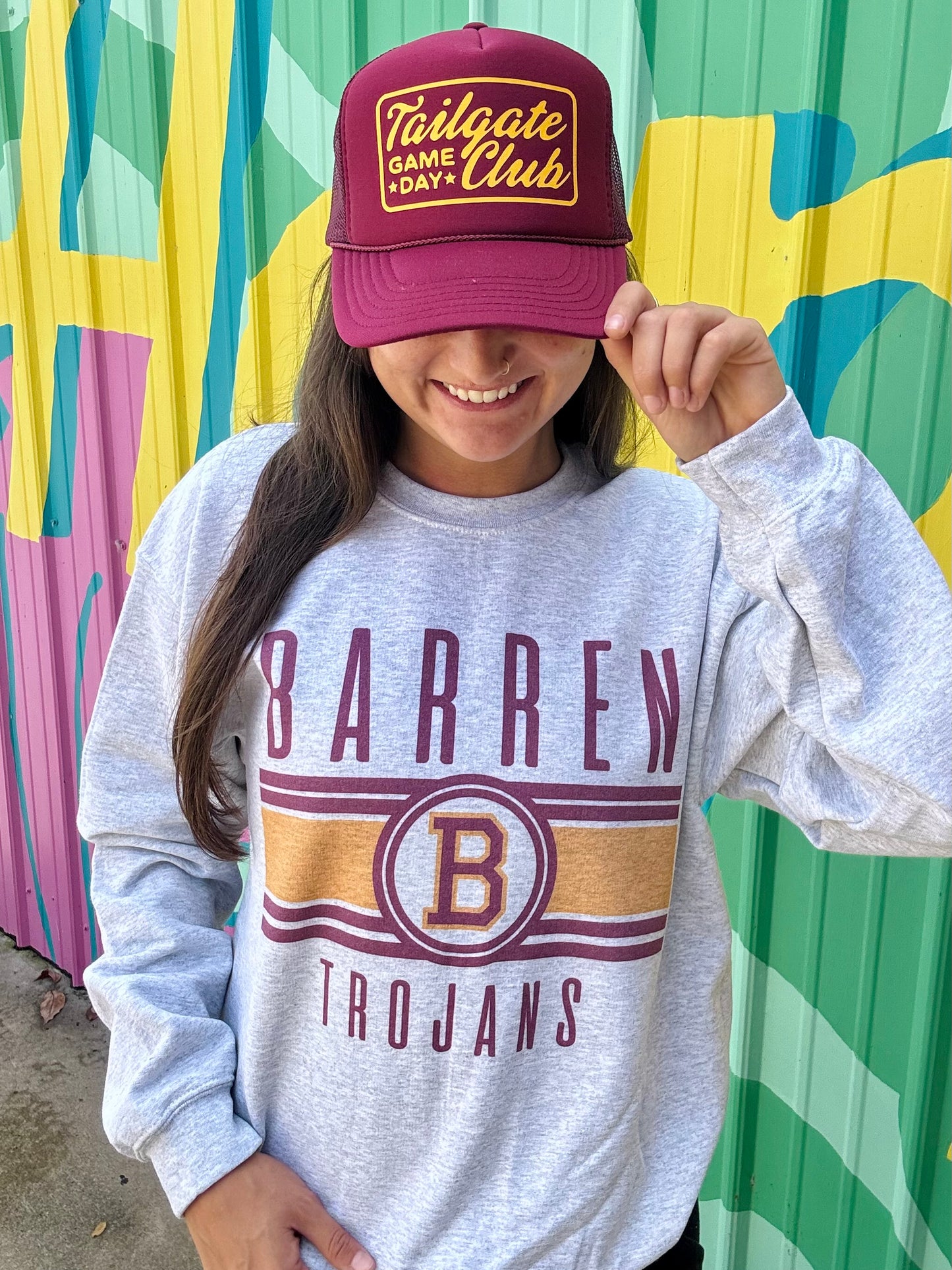 Barren Trojans Vintage Sweatshirt (Youth & Adult)
