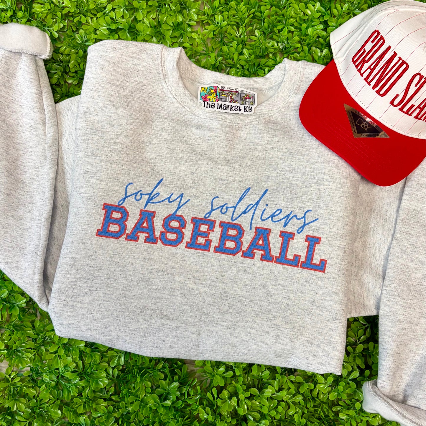 SOKY Soldiers Script Tee or Sweatshirt - Ash Grey
