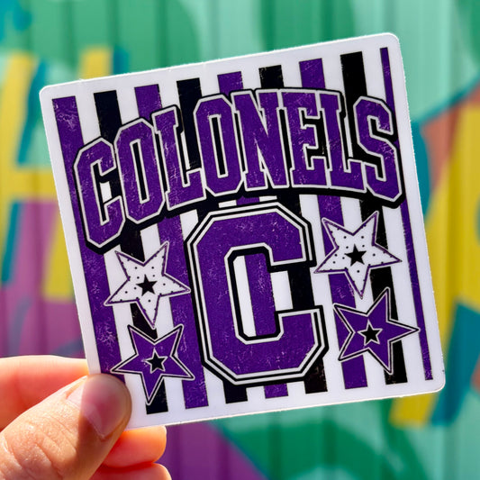 Colonels Stripes & Stars Sticker