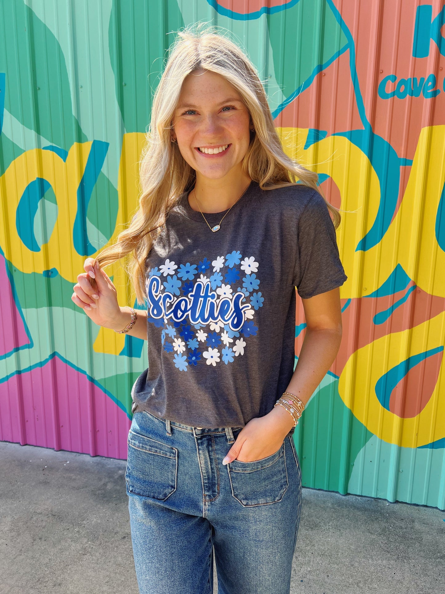 Scottie Floral Tee (Youth & Adult)