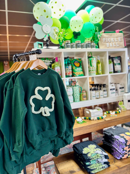 Shamrock Yarn Embroidered Sweatshirt Youth & Adult