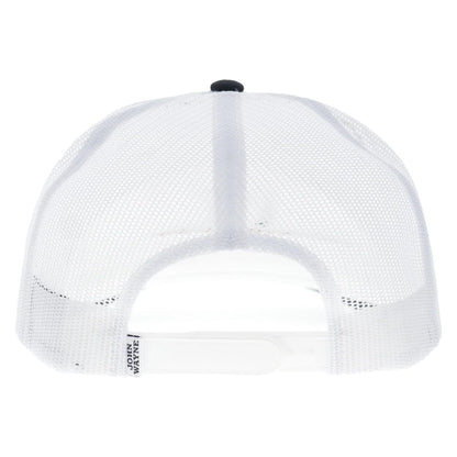 Hooey John Wayne Trucker Snapback Hat - White/Black