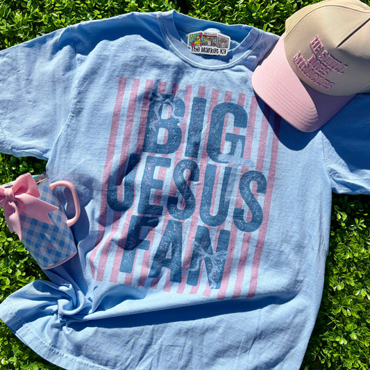Big Jesus Fan Comfort Colors Tee