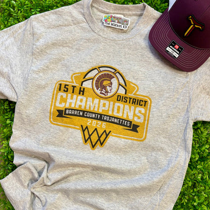 Trojanettes Basketball 2026 District Champs Tee